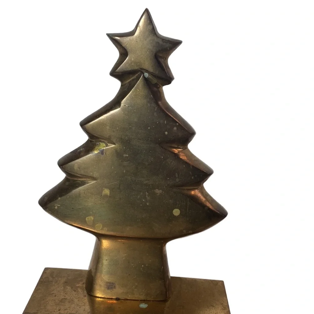Solid Brass Christmas Tree Stocking Hanger Holder by Crate & Barrel